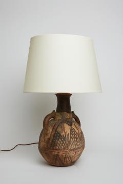 A Tribal Terracotta Table Lamp - 2330770