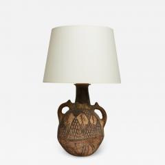 A Tribal Terracotta Table Lamp - 2332913