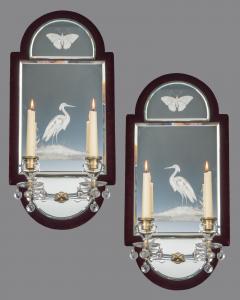 A UNUSUAL PAIR OF VICTORIAN MIRROR LIGHTS - 3796011