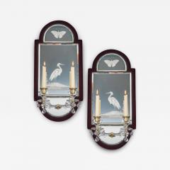 A UNUSUAL PAIR OF VICTORIAN MIRROR LIGHTS - 3800033