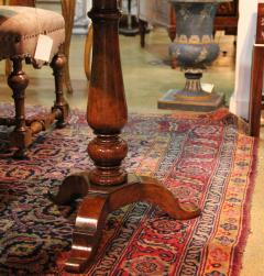 A Unique 18th Century Tuscan Walnut Bone and Ebony Marquetry Side Table - 3656975