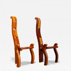 A Unique Pair of Unusual Studio Craft Accent Chairs C 2000  - 4385766