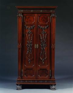 A VERY FINE AND PROBABLY UNIQUE MAHOGANY TWO DOOR CABINET - 3632189