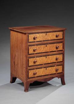 A VERY RARE DIMINUTIVE FEDERAL CHEST OF DRAWERS - 4009455