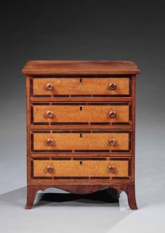 A VERY RARE DIMINUTIVE FEDERAL CHEST OF DRAWERS - 4009460