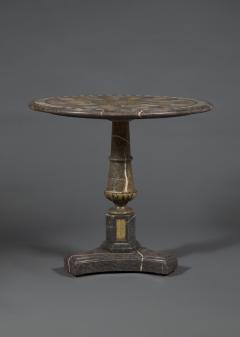 A VERY RARE HARDSTONE AND MARBLE INLAID SPECIMEN PRESENTATION CENTER TABLE - 3453188