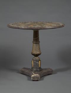 A VERY RARE HARDSTONE AND MARBLE INLAID SPECIMEN PRESENTATION CENTER TABLE - 3453191