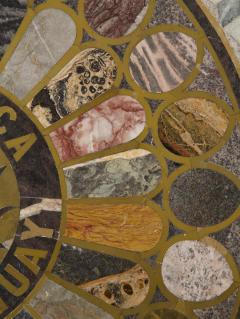 A VERY RARE HARDSTONE AND MARBLE INLAID SPECIMEN PRESENTATION CENTER TABLE - 3453202