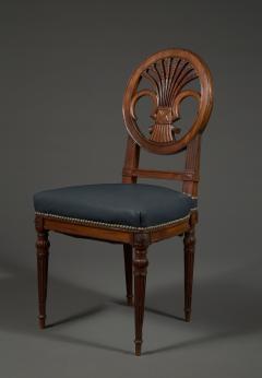 A VERY RARE SET OF FOURTEEN MAHOGANY DINING CHAIRS - 3519340