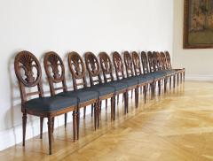 A VERY RARE SET OF FOURTEEN MAHOGANY DINING CHAIRS - 3519346