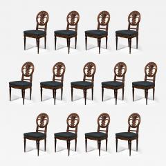 A VERY RARE SET OF FOURTEEN MAHOGANY DINING CHAIRS - 3521249