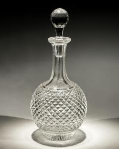 A VICTORIAN DIAMOND CUT MAGNUM DECANTER - 3790997