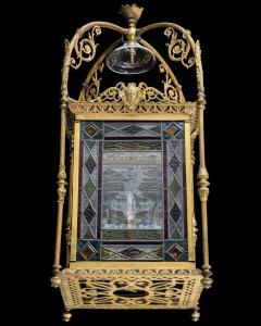 A VICTORIAN PERIOD AESTHETIC GILT BRASS HALL LANTERN - 3790955