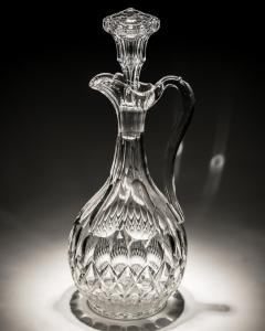 A VICTORIAN PILLAR SCALE CUT CLARET JUG - 3792927