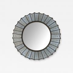 A Venetian Style Reverse etched Glass Sunburst Mirror - 3341309
