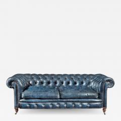 A Victorian 2 seater leather Chesterfield sofa - 1949966