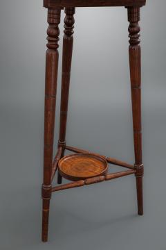 A Victorian Oak Campaign Lamp Table - 1625088