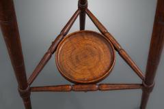 A Victorian Oak Campaign Lamp Table - 1625089