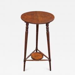 A Victorian Oak Campaign Lamp Table - 1627573