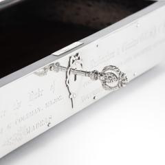 A Victorian Silver Inkstand made in Madras by Peter Orr and Sons in 1880 - 4083775
