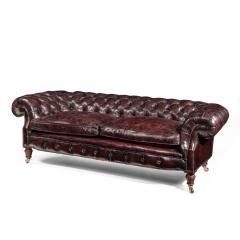 A Victorian walnut Chesterfield sofa - 1405217