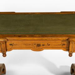 A Victorian walnut marquetry writing table attributed to Edward Holmes Baldock - 1598763