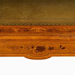 A Victorian walnut marquetry writing table attributed to Edward Holmes Baldock - 1598767