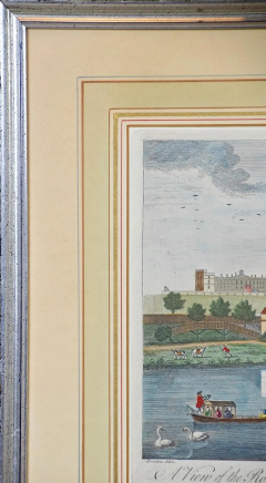 A View of the Royal Palace of Windsor An 18th Century Hand colored Engraving - 2739010