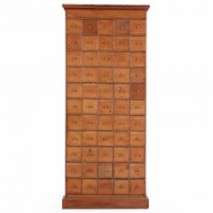 A Vintage Pine Apothecary Cabinet Late 19th C Belgium  - 4463342