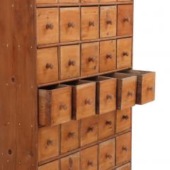 A Vintage Pine Apothecary Cabinet Late 19th C Belgium  - 4463343