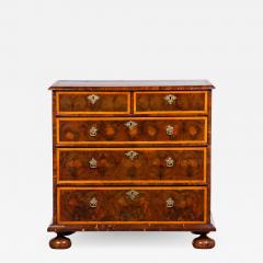 A Visually Striking Charles II Oyster Veneer and Line Inlay Chest of Drawers - 807278