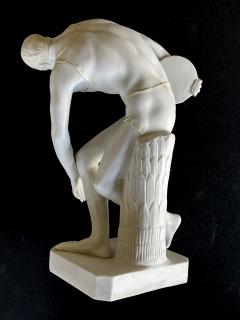 A Well defined Italian Bisque Figure of a Discus Thrower - 3334861