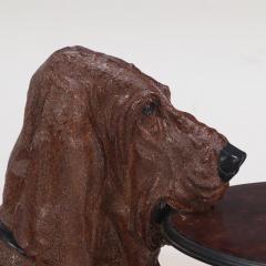 A Whimsical Hound Dog Resin Side Butler Table Contemporary  - 3941008