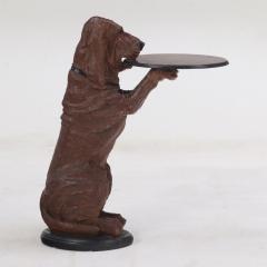 A Whimsical Hound Dog Resin Side Butler Table Contemporary  - 3941010