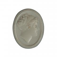 A White Vitreous Paste Cameo of Emma Lady Hamilton - 1252942