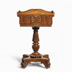 A William IV mahogany teapoy - 2134483