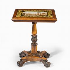 A William IV rosewood and scagliola occasional table attributed to Gillows - 2624126