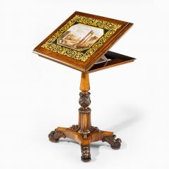 A William IV rosewood and scagliola occasional table attributed to Gillows - 2624130