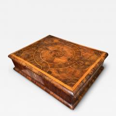 A William Mary walnut oyster veneered lace box - 4392126
