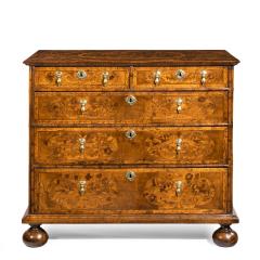 A William and Mary Marquetry Walnut Veneered Chest Of Drawers - 1237236