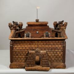A Wooden Model Fortress With Dungeons and Cannons - 2246583