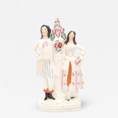 A Young Couple English Staffordshire circa 1870 - 2812759