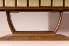 A bar cabinet in wood parchment glass and mirrors Italian manufacture 1940s - 4205779