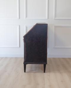 A beautiful Gustavian black bureau from the early 1800s - 4812626