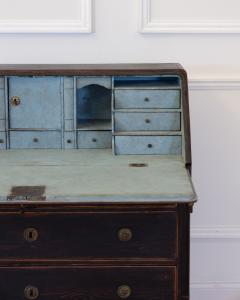 A beautiful Gustavian black bureau from the early 1800s - 4812634