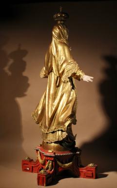 A beautiful finely carved and original gilded Madonna and child - 3280402