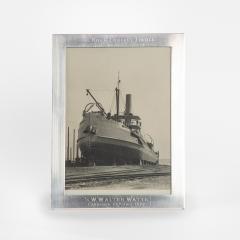 A black and white photograph of the Niger Company Ltd s ship Walter Watts  - 3859625