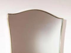 A brass mirror with brass frame and mirrored glass Italy 1960s - 4135173