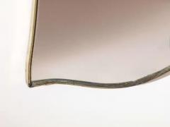 A brass mirror with brass frame and mirrored glass Italy 1960s - 4135174