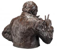 A bronze portrait of Sir Winston Churchill by Rufus Martin 2023 - 3350068